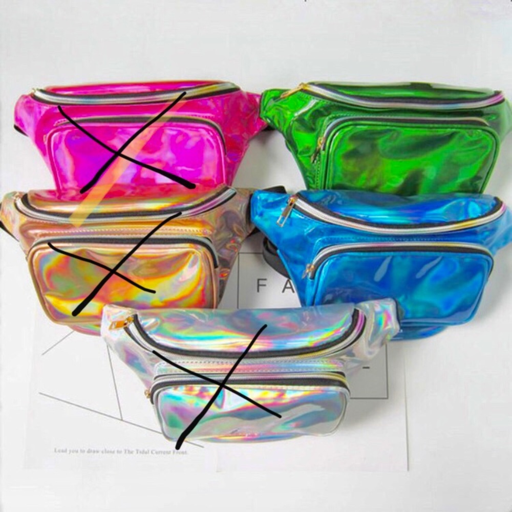 Glam waist bags blue/green only